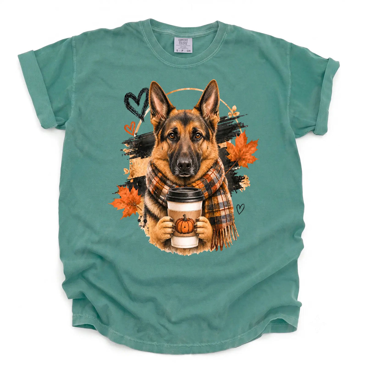 Cozy German Shepherd Comfort Color Unisex T-shirt
