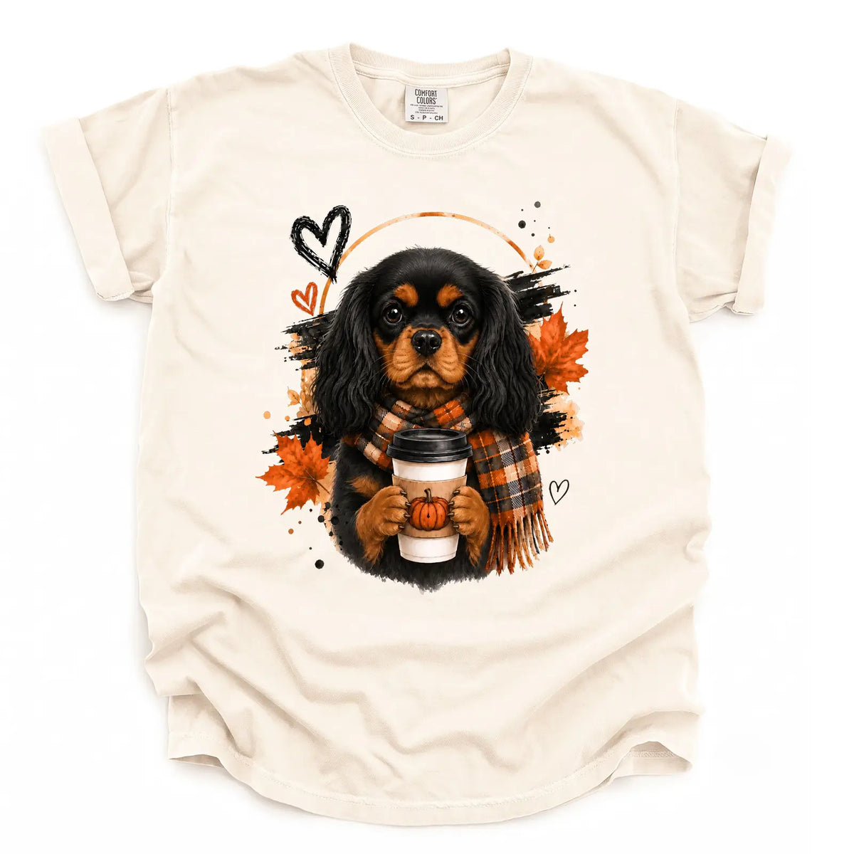 Cozy Cavalier King Charles Spaniel Comfort Color Unisex T-shirt