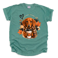 Cozy Dachshund Comfort Color Unisex T-shirt