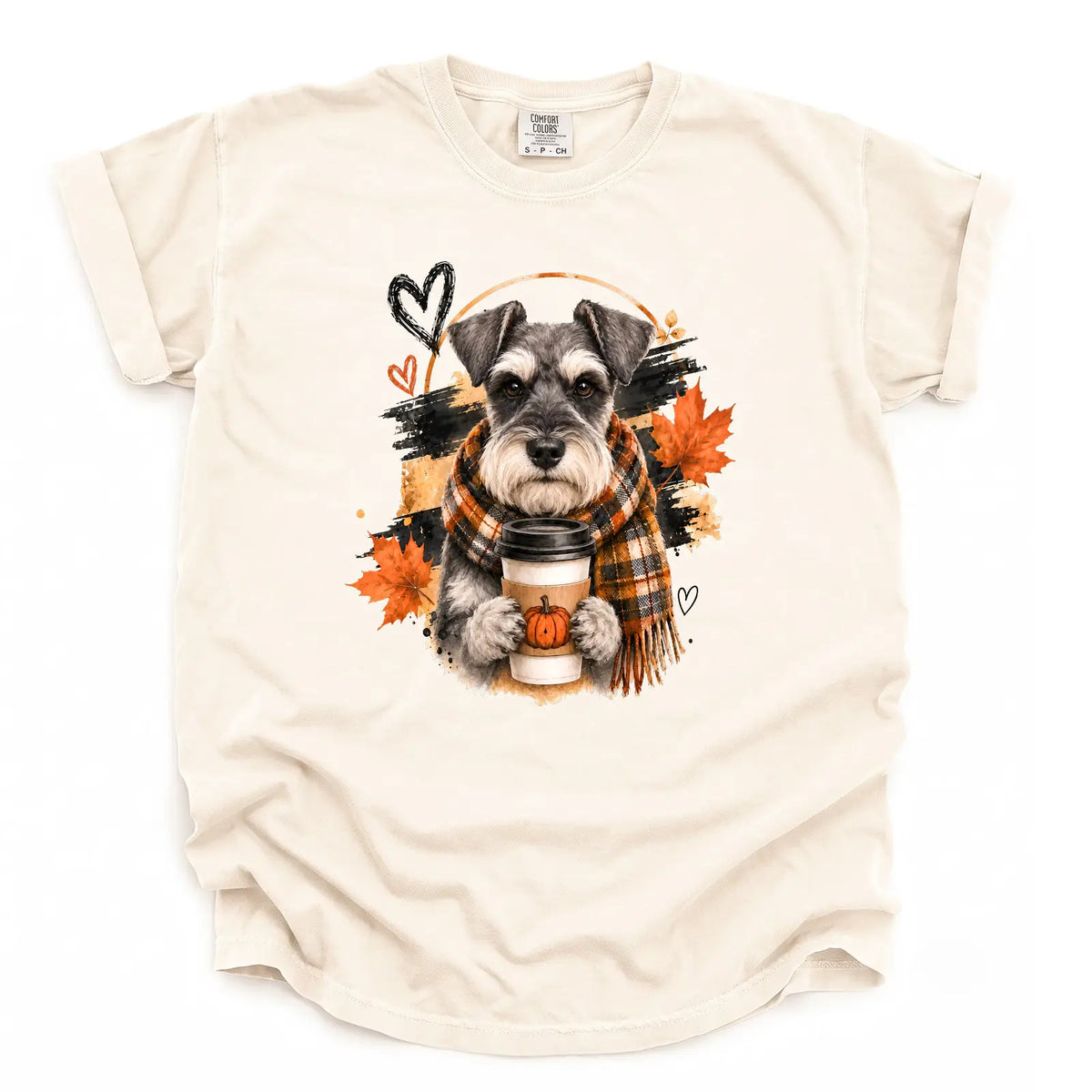 Cozy Miniature Schnauzer Comfort Color Unisex T-shirt