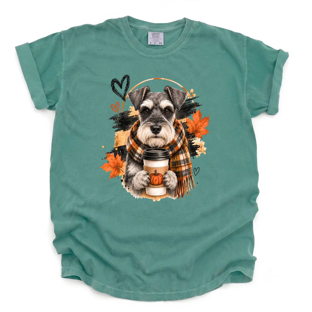 Cozy Miniature Schnauzer Comfort Color Unisex T-shirt