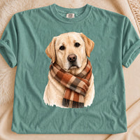Cozy Autumn Labrador Comfort Color Unisex T-shirt