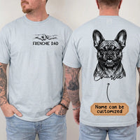 Custom Name Frenchie Dad Comfort Color T-shirt