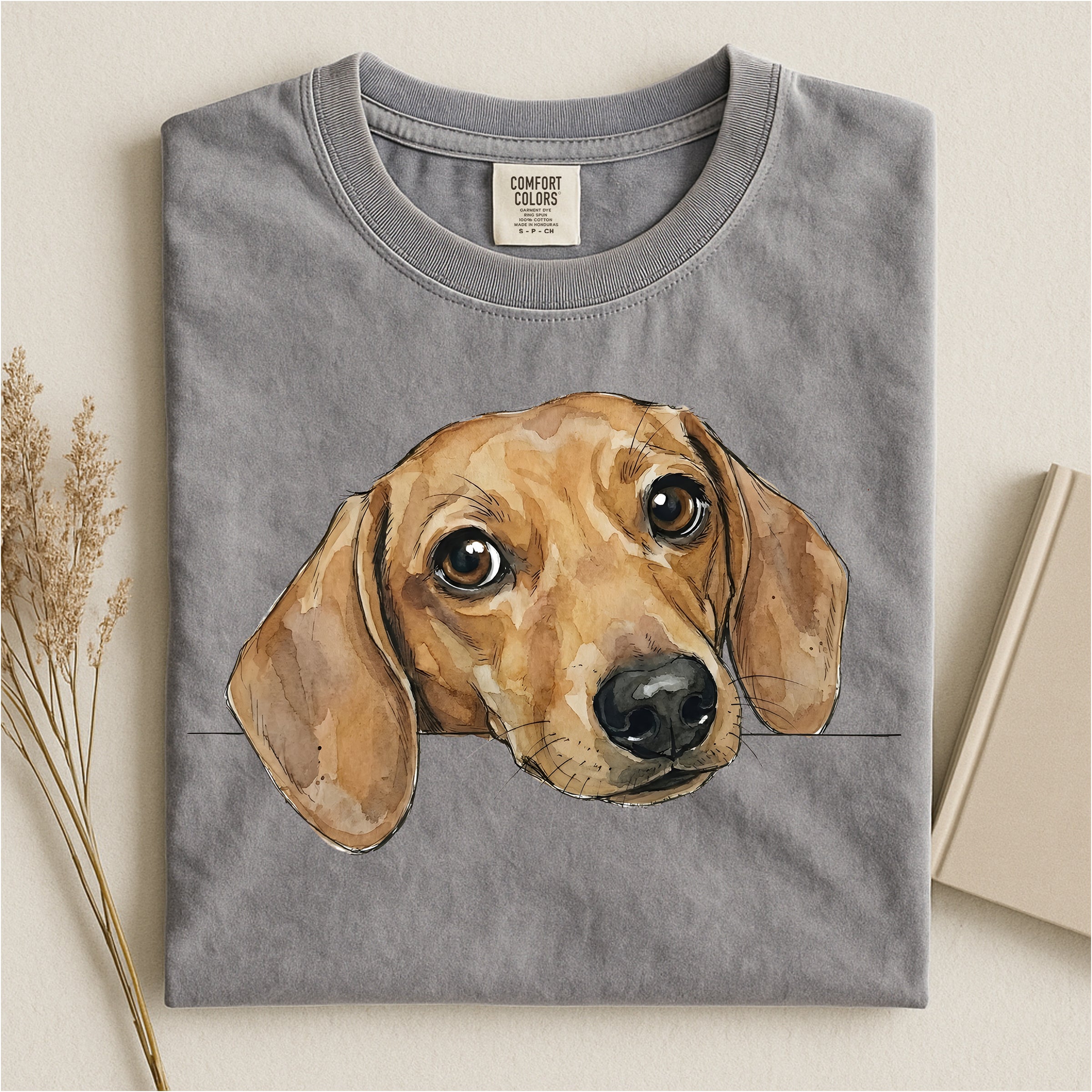 Dachshund Peeking Comfort T-shirt