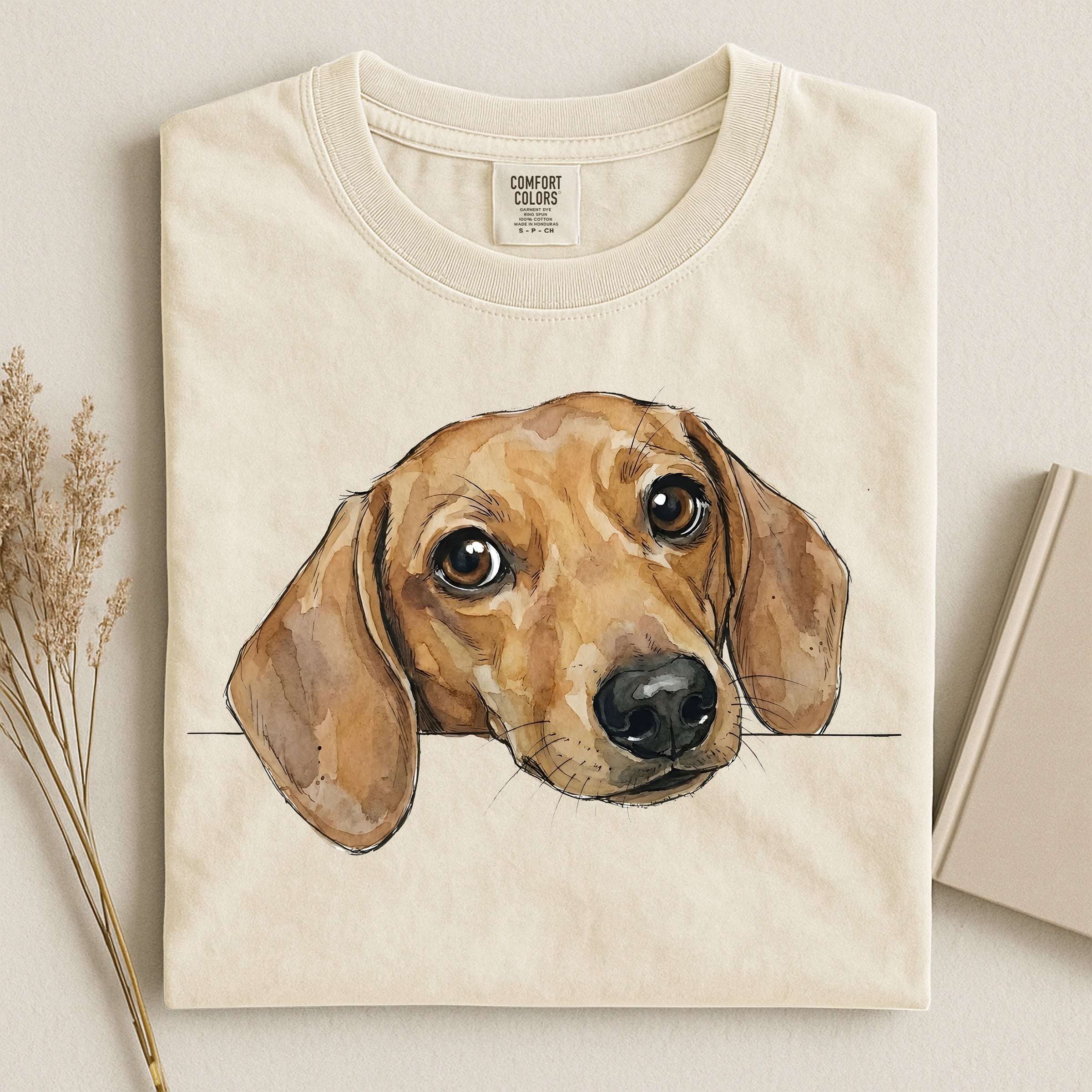 Dachshund Peeking Comfort T-shirt