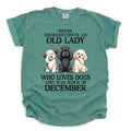Dog - December Old Lady Comfort Color Unisex T-shirt