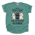 Dog - October Old Lady Comfort Color Unisex T-shirt