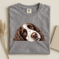 English Springer Spaniel Face Comfort Color T-shirt 2