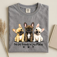French Bulldog - I've Got Friends in Low Places Comfort Color Unisex T-shirt