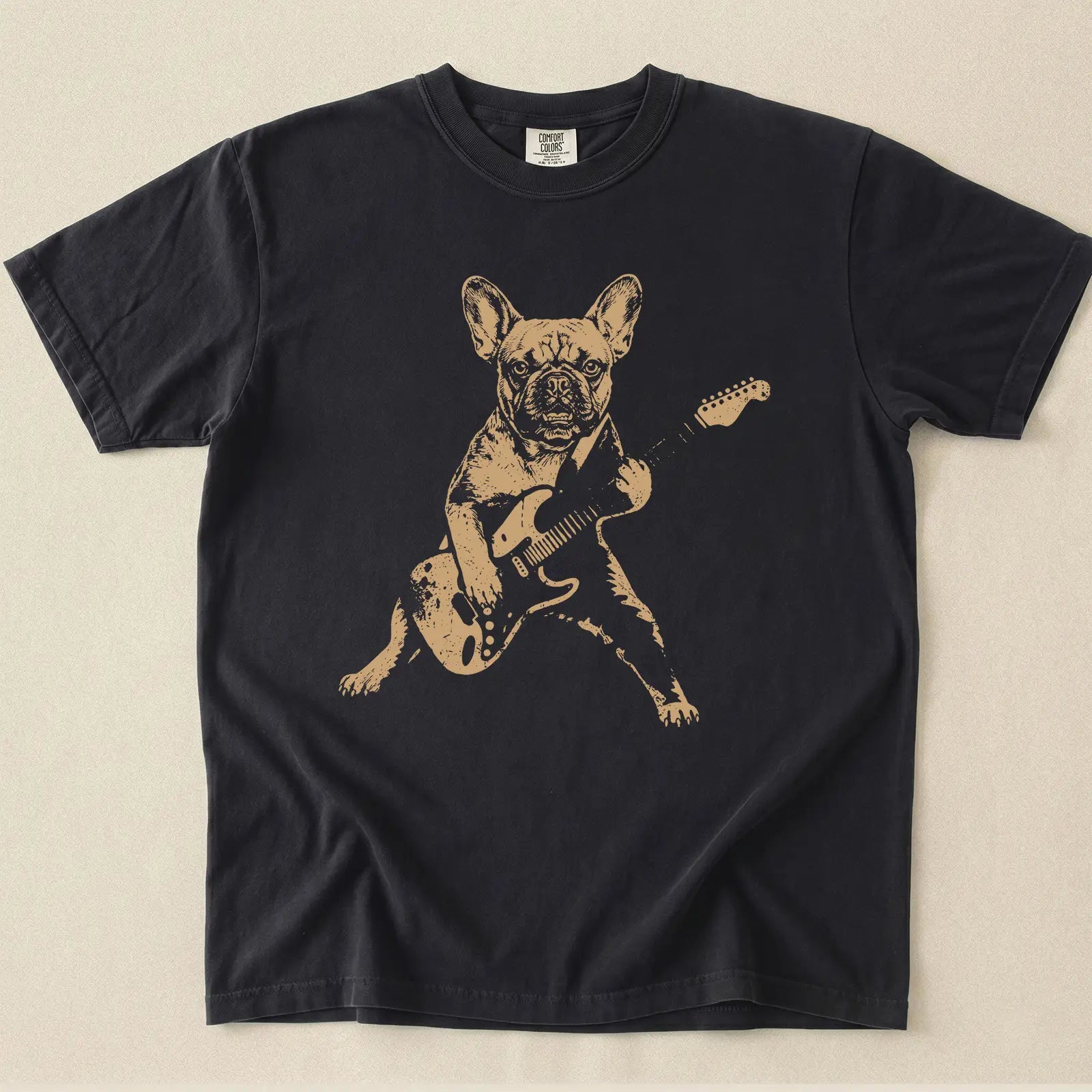 French Bulldog Rock Comfort Color T-shirt
