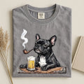 French Bulldog With Beer Comfort Color T-shirt