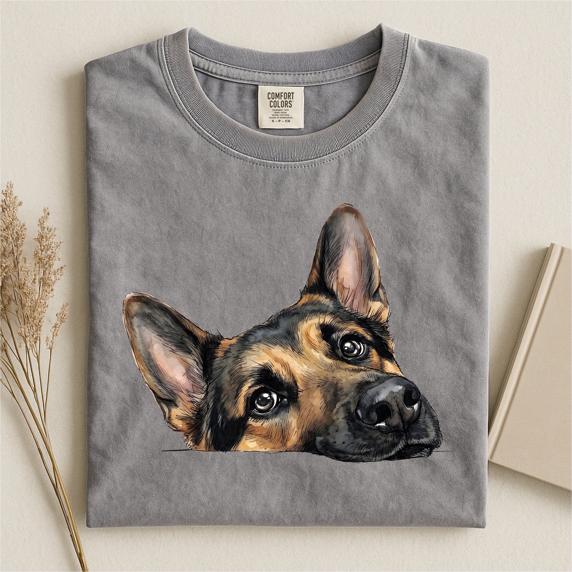 German Shepherd Face Comfort T-shirt