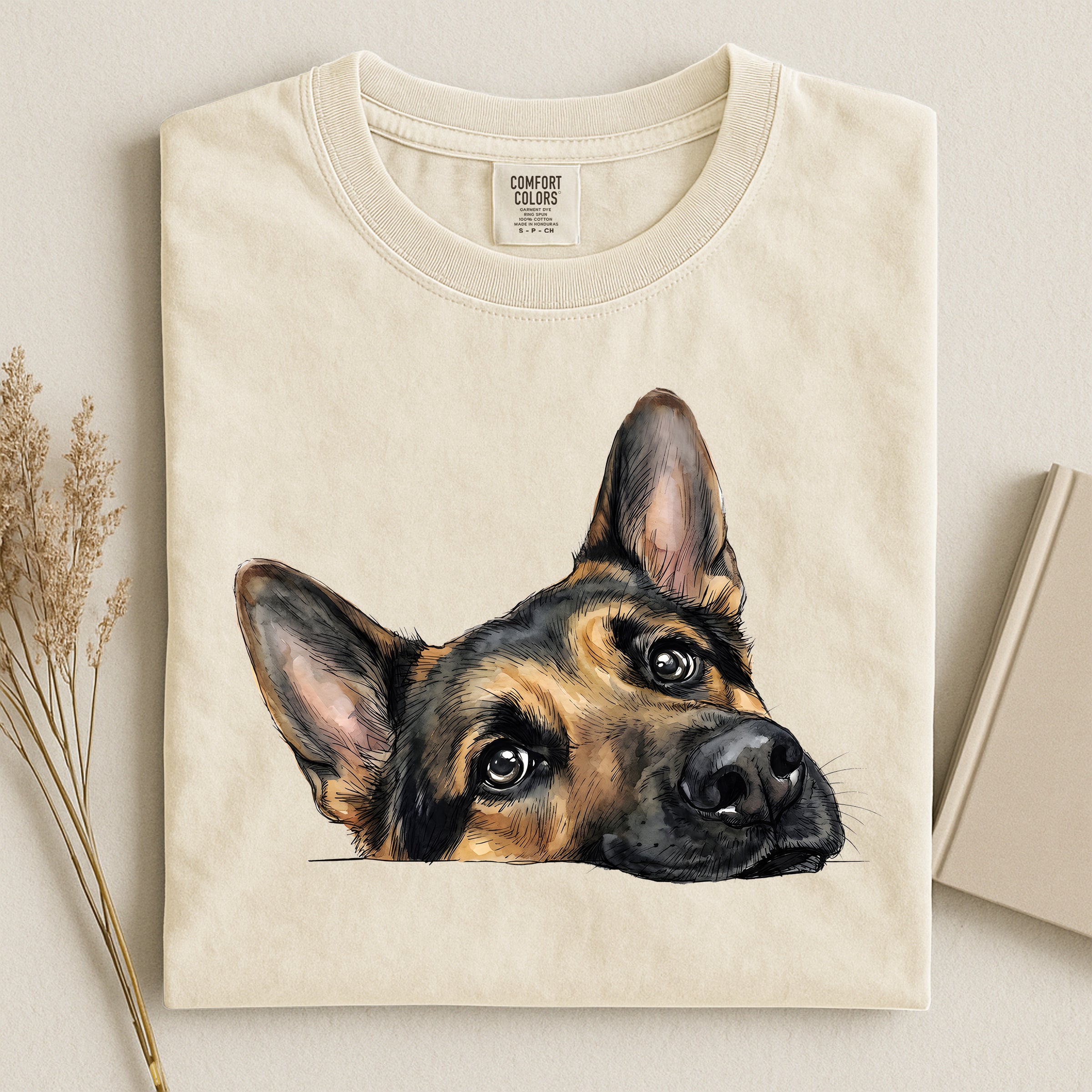 German Shepherd Face Comfort T-shirt