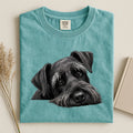 Giant Schnauzer Face Comfort Color T-shirt 2