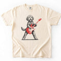 Goldendoodle Play Guitar Comfort Color T-shirt
