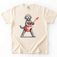 Goldendoodle Play Guitar Comfort Color T-shirt