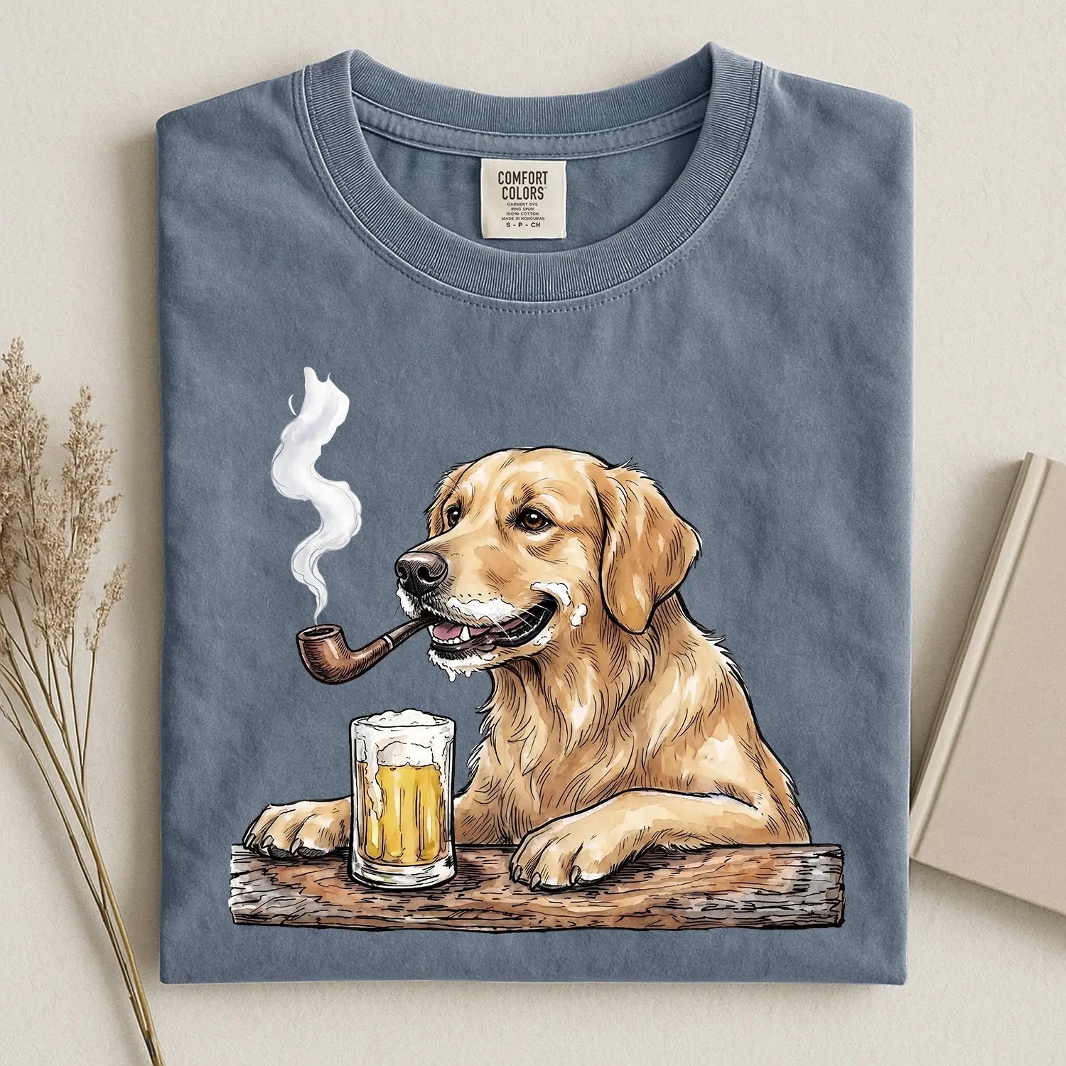 Golden With Beer Comfort Color T-shirt