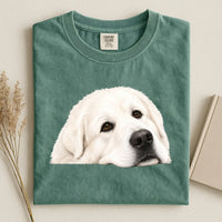 Great Pyrenees Face Comfort Color T-shirt 2