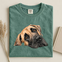 Grea Dane Face Comfort Color T-shirt 2