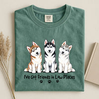 Husky - I've Got Friend In Low Places Color Unisex T-shirt