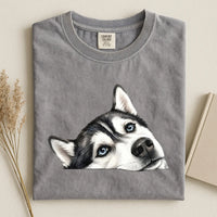 Husky Face Comfort Color T-shirt 2