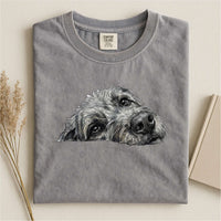 Irish Wolfhound Face Comfort Color T-shirt