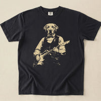 Labrador Play Guitar Comfort Color T-shirt