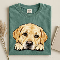 Peeking Labrador Comfort Color Unisex T-shirt