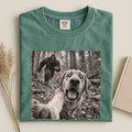 Labrador With Bigfoot Comfort Color Unisex T-shirt