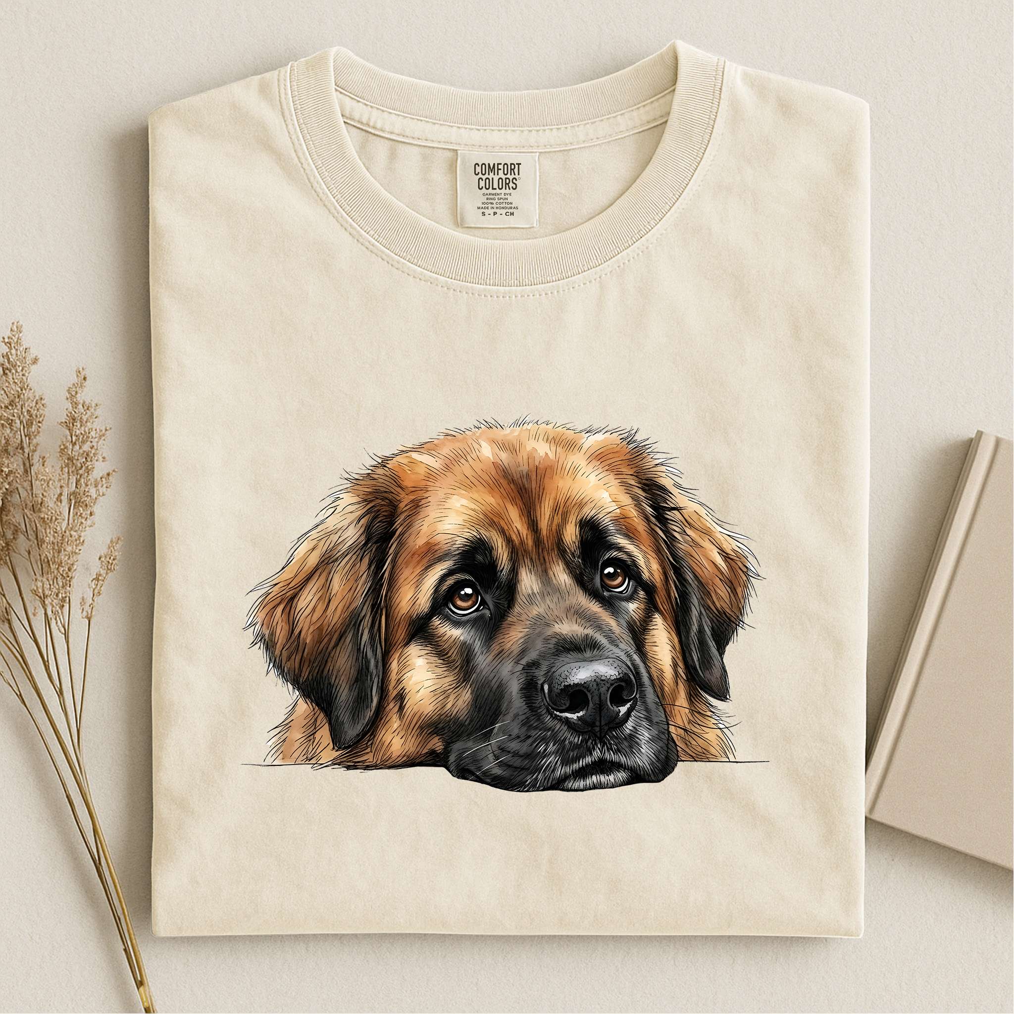 Leonberger Face Comfort Color T-shirt