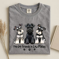 Miniature Schnauzer - I've Got Friends in Low Places Comfort Color T-shirt
