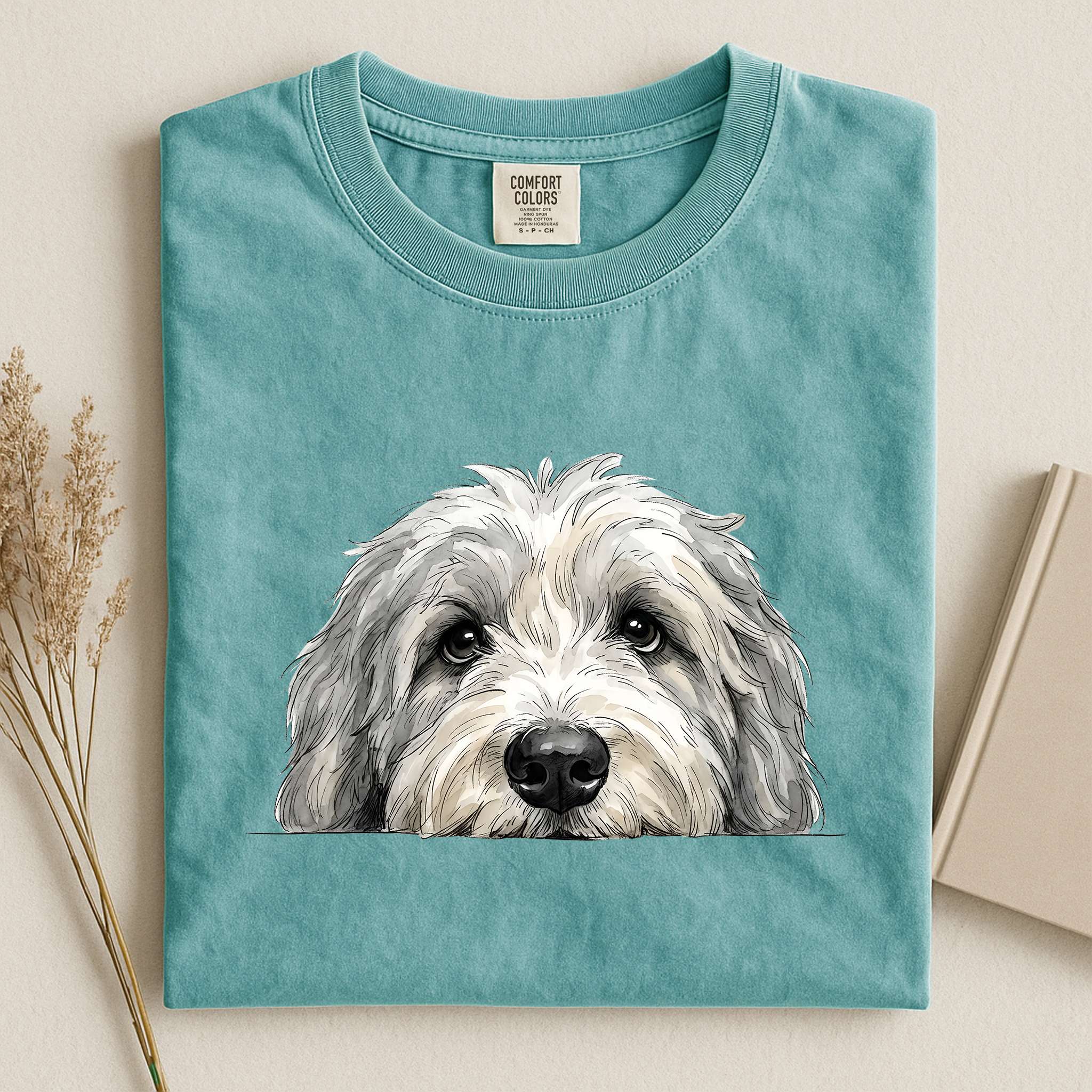Old English Sheepdog Comfort Color T-shirt