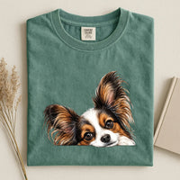 Papillon Face Comfort Color T-shirt 2