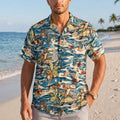 Pitbull Surfing Hawaiian Shirt.