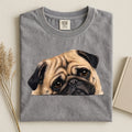 Pug Face Comfort Color T-shirt.
