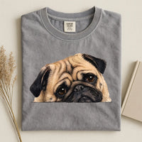 Pug Face Comfort Color T-shirt.