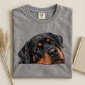 Rottweiler Face Comfort Color T-shirt