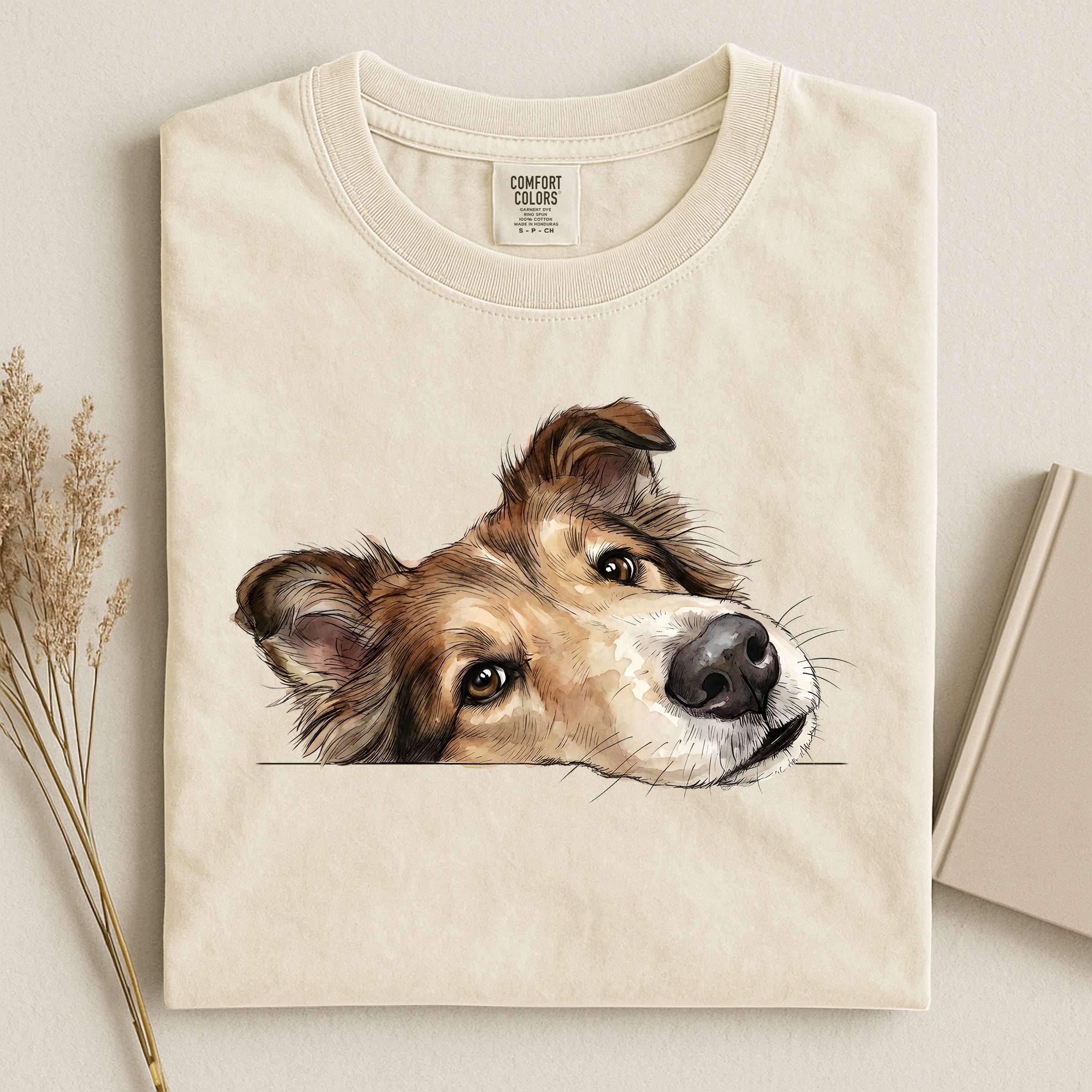 Rough Collie Face Comfort T-shirt