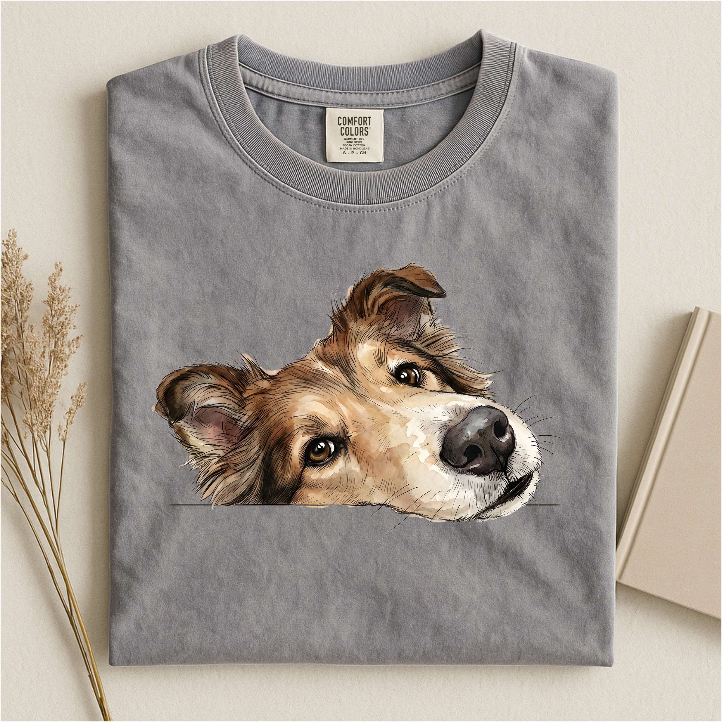 Rough Collie Face Comfort T-shirt