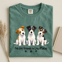 Russell Terrier - I've Got Friends in Low Places Comfort Color Unisex T-shirt