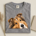 Shetland Sheepdog Face Comfort Color T-shirt