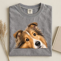 Shetland Sheepdog Face Comfort Color T-shirt