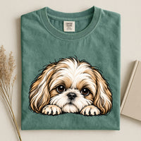 Peeking Shih Tzu Comfort Color Unisex T-shirt