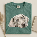 Weimaraner Face Comfort Color T-shirt 2