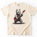 West Highland White Terrier Play Guitar Comfort Color T-shirt