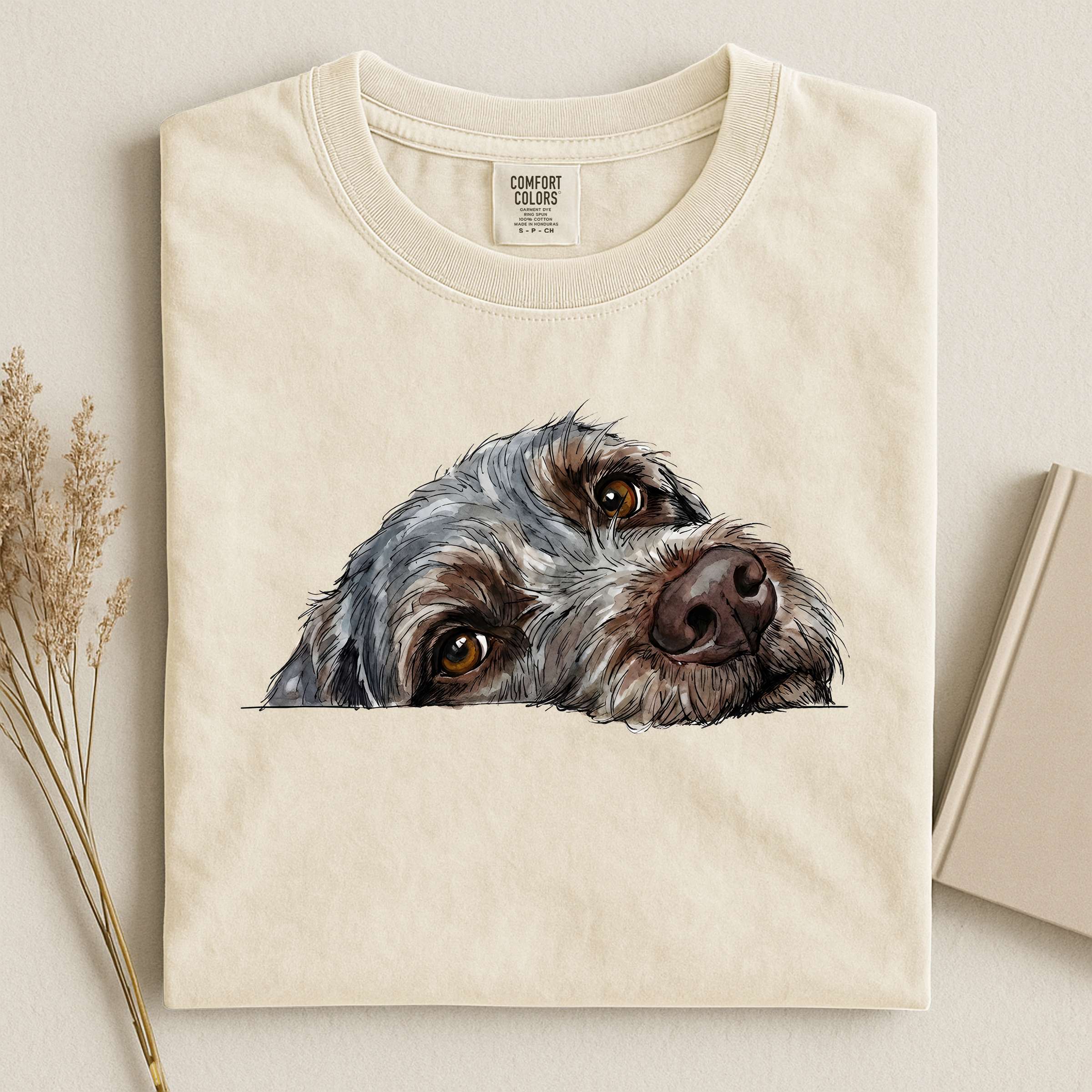 Wirehaired Pointing Griffon Face Comfort T-shirt