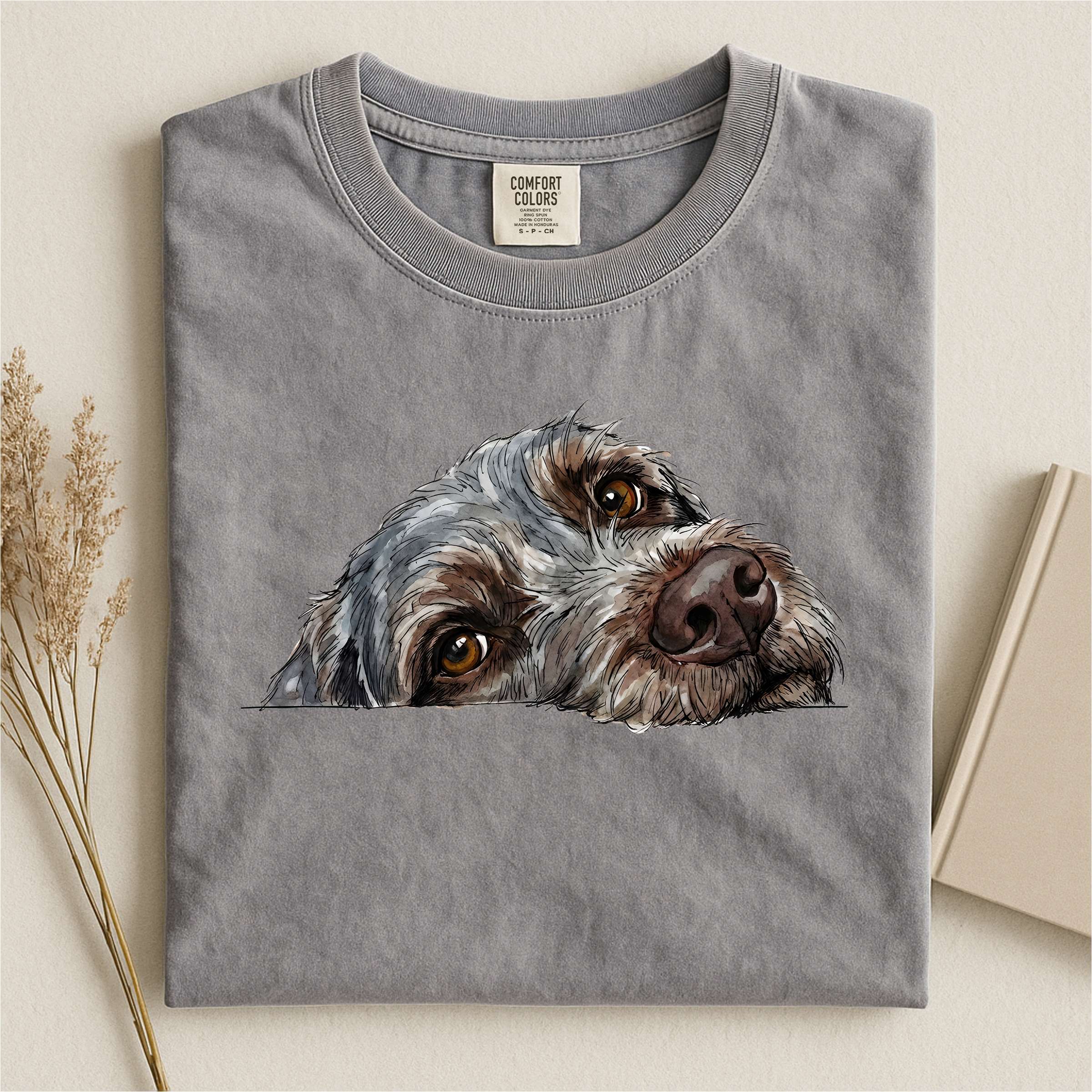 Wirehaired Pointing Griffon Face Comfort T-shirt