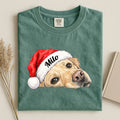 Xmas Labrador Face Comfort Color Unisex T-shirt