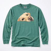 Labrador Face Comfort Color Unisex Long Sleeve T-shirt