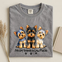 Yorkshire Terrier - I've Got Friends in Low Places Comfort Color T-shirt